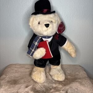 THE CHERISH COLLECTION STUFFED ANIMAL PLUSH 17" TEDDY BEAR CHRISTMAS‎ CAROLER